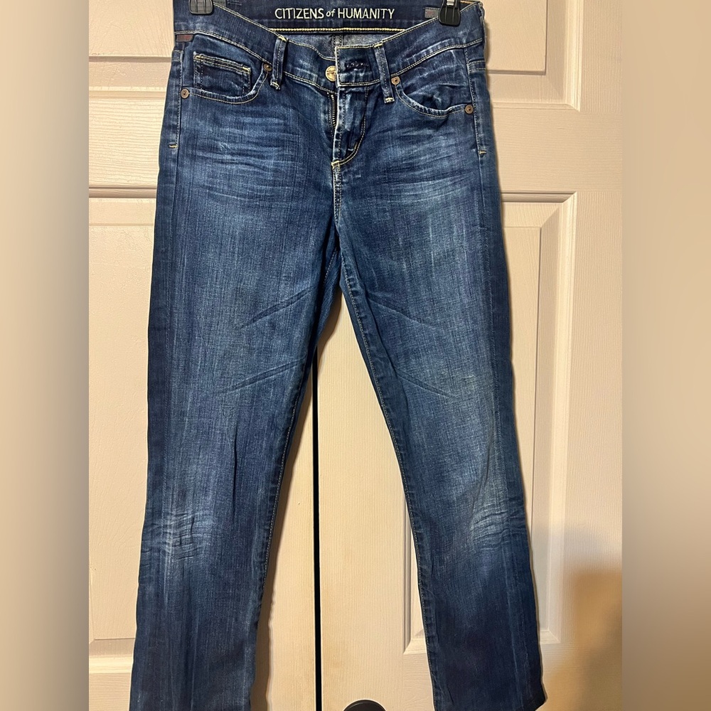 Citizens of humanity size 25 Ava low rise straight leg dark Blue Jeans